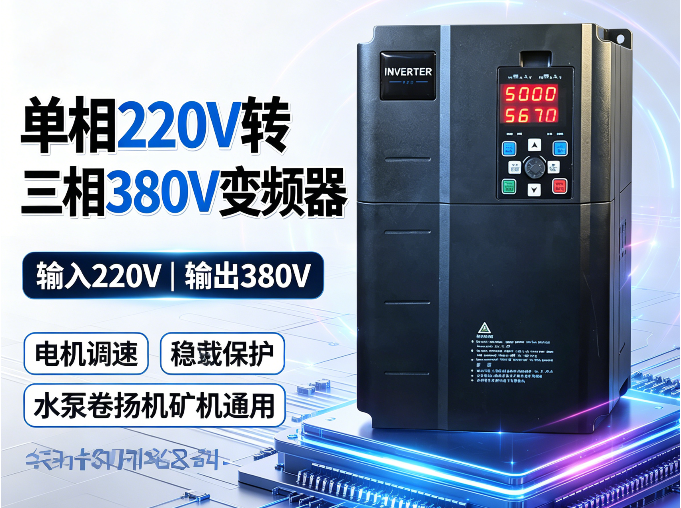 单相220V转三相380V变频器